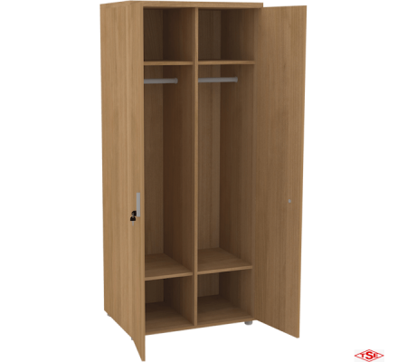 190’lık Ortadan Dikmeli Vestiyer Dolap (Derinlik 55 cm)